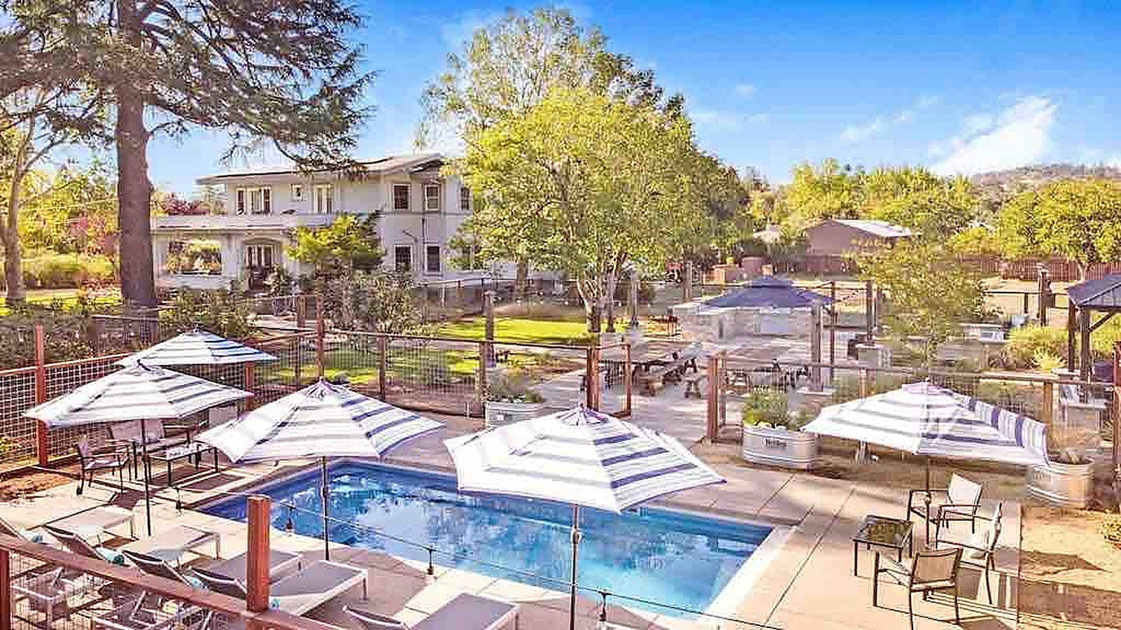 The house and pool