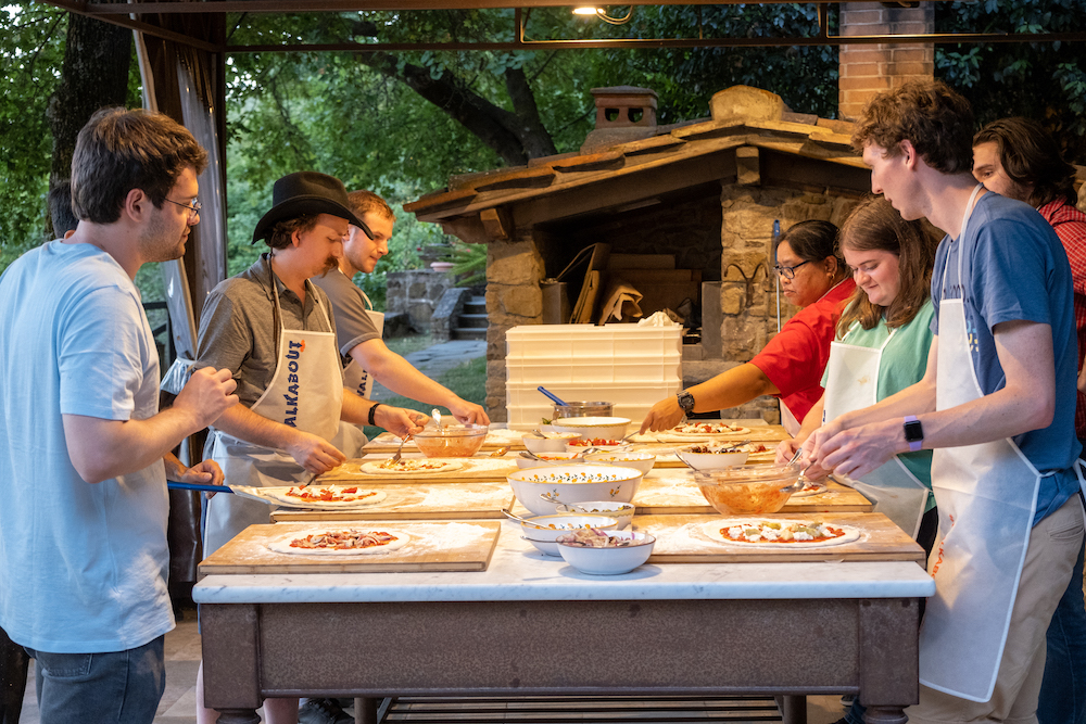 Making Pizza in Italy