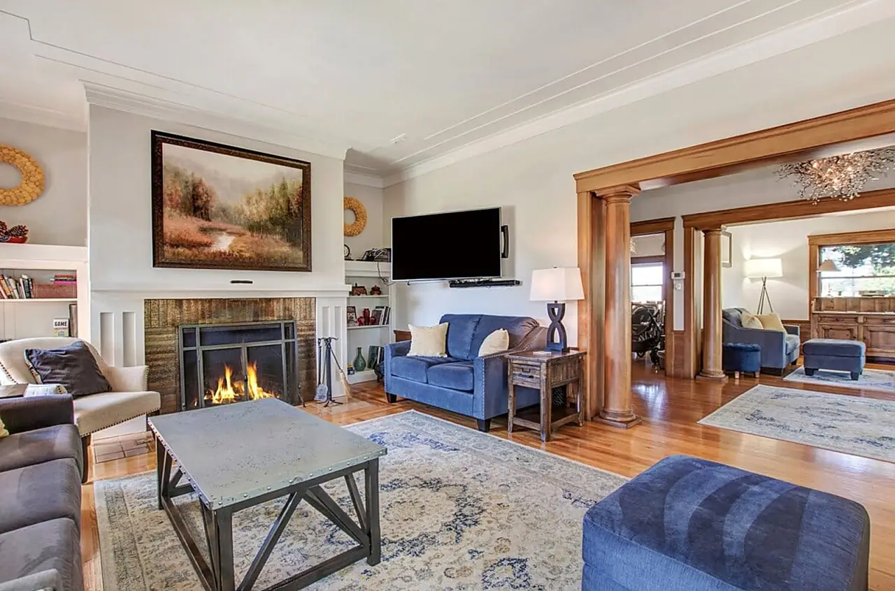 The living room at the estate