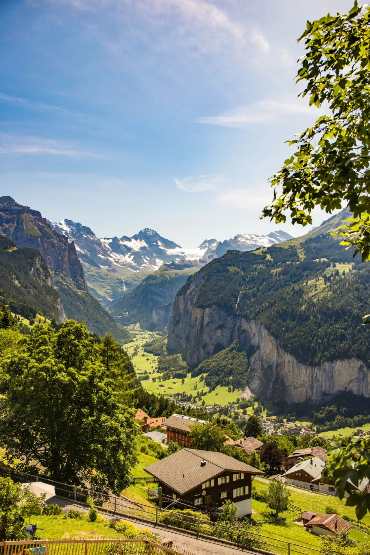 The Lauterbrunnen valley in the Jungfrau region, Switzerland