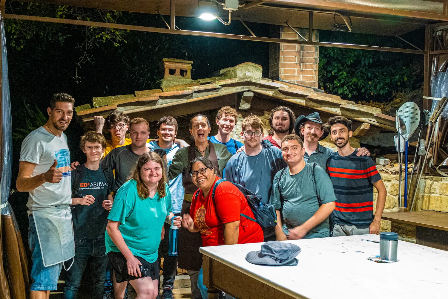 A WanderRock group traveling together in Italy