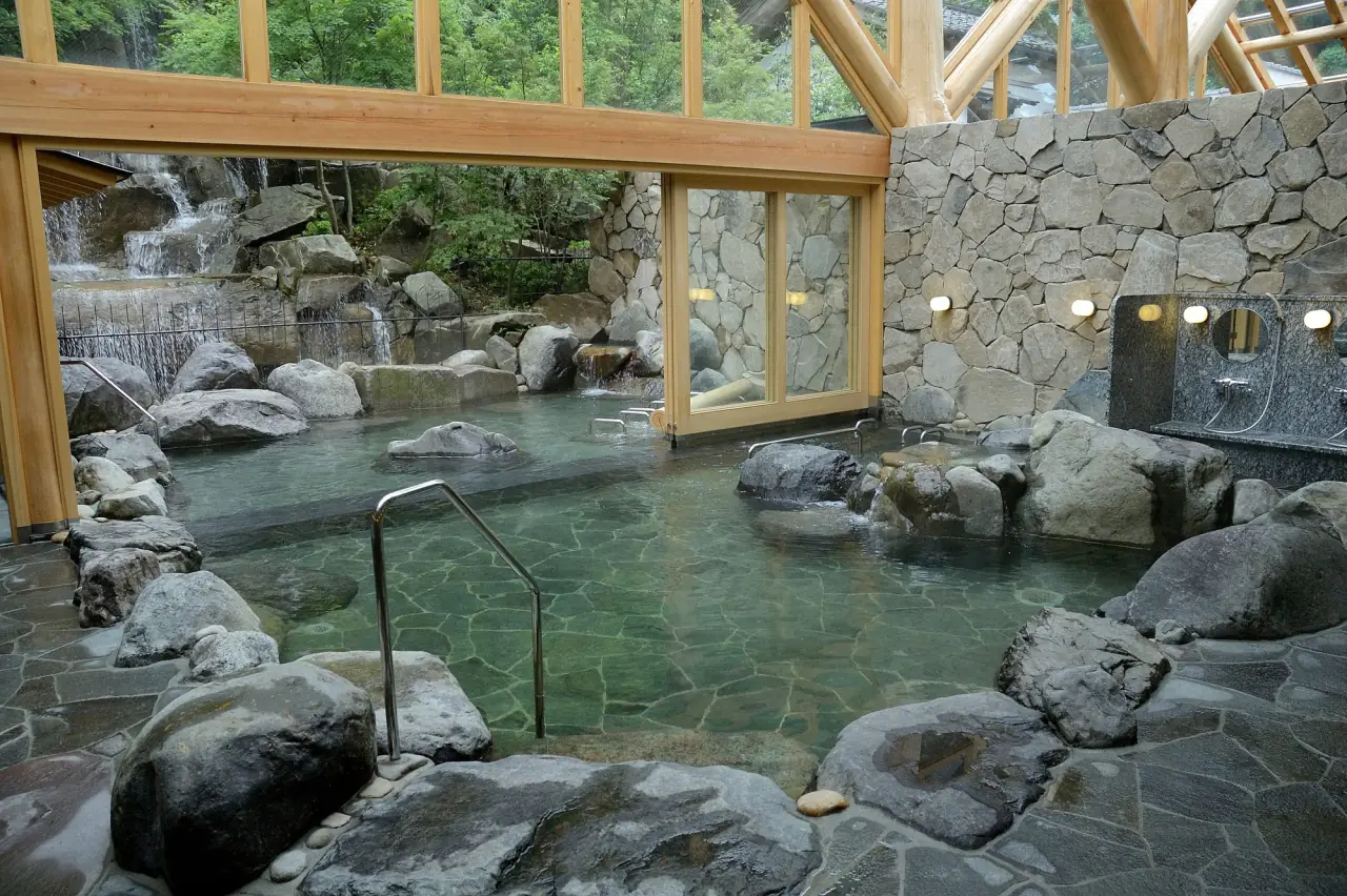 An onsen hot spring