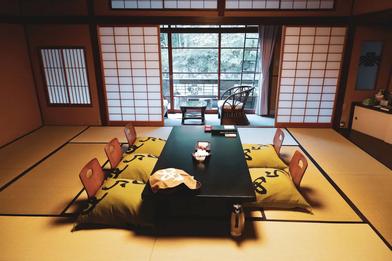 A traditional ryokan room