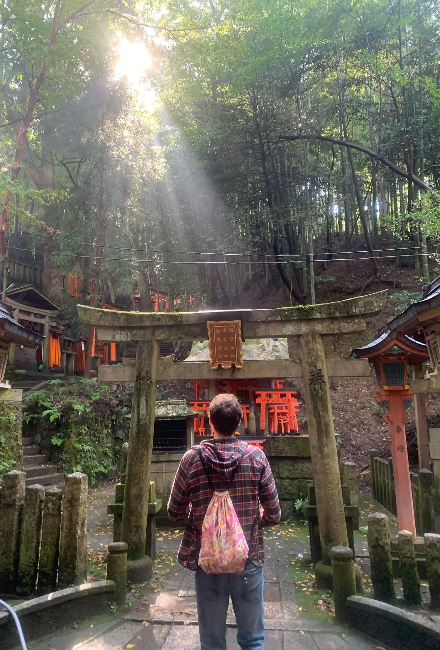 At a shrine in Japan
