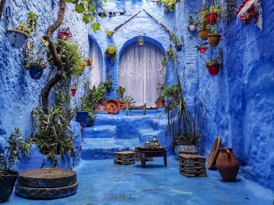 A street in Chefchaouen