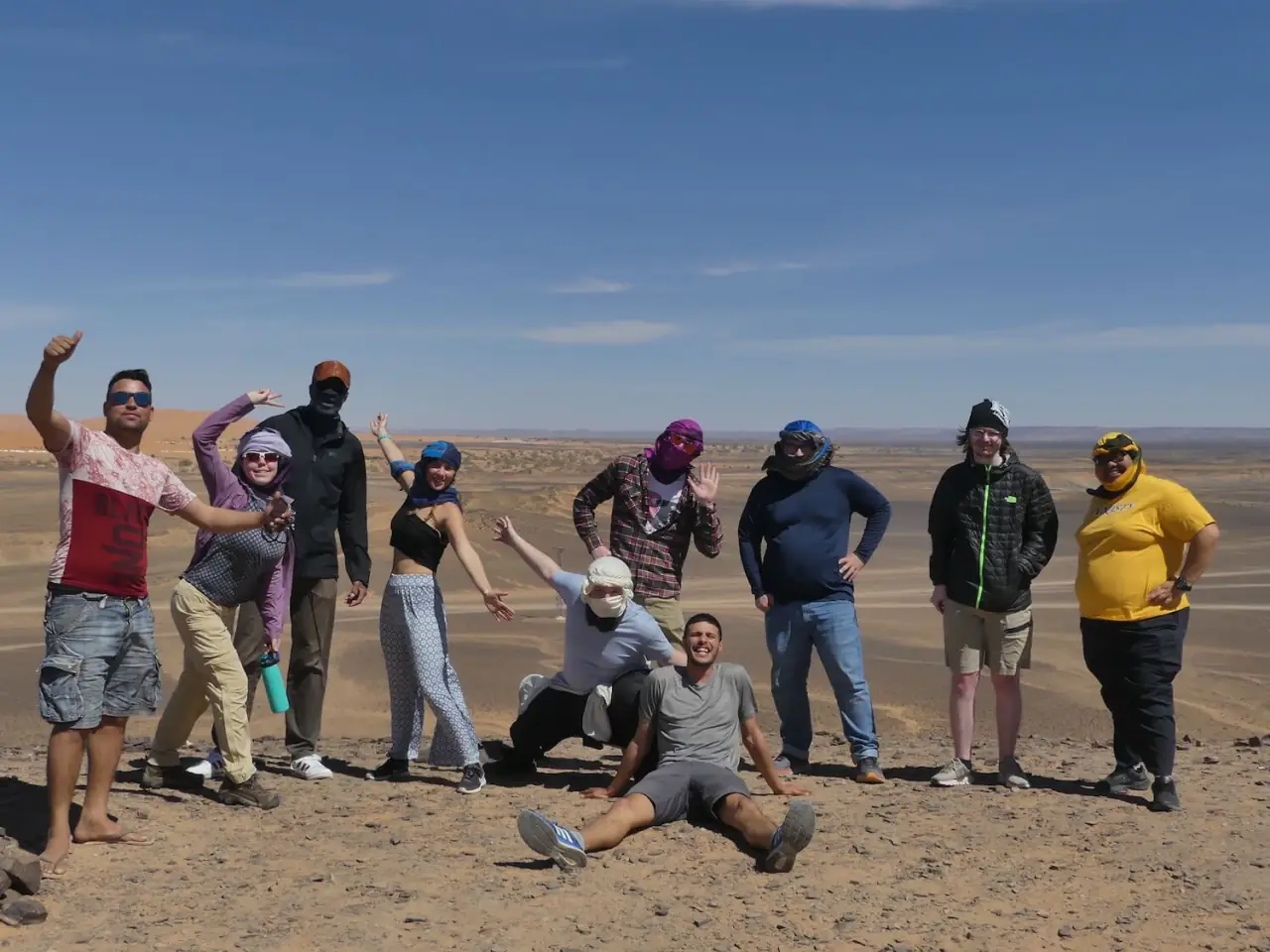 WanderRock group in the Sahara Desert