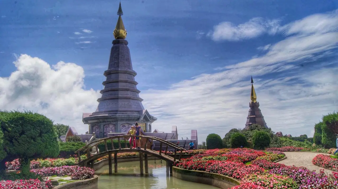 The royal pagodas at Doi Inthanon